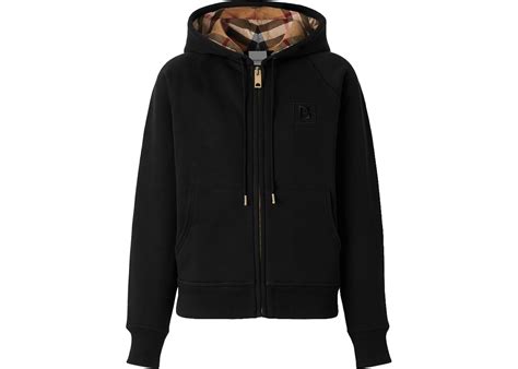 burberry 8025684|Burberry Zip Hoodie M Cotton BLK 8025684 .